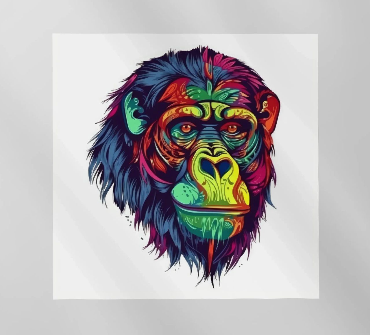 Orangutan Tatoo pellicola backlit da Animal Portraits