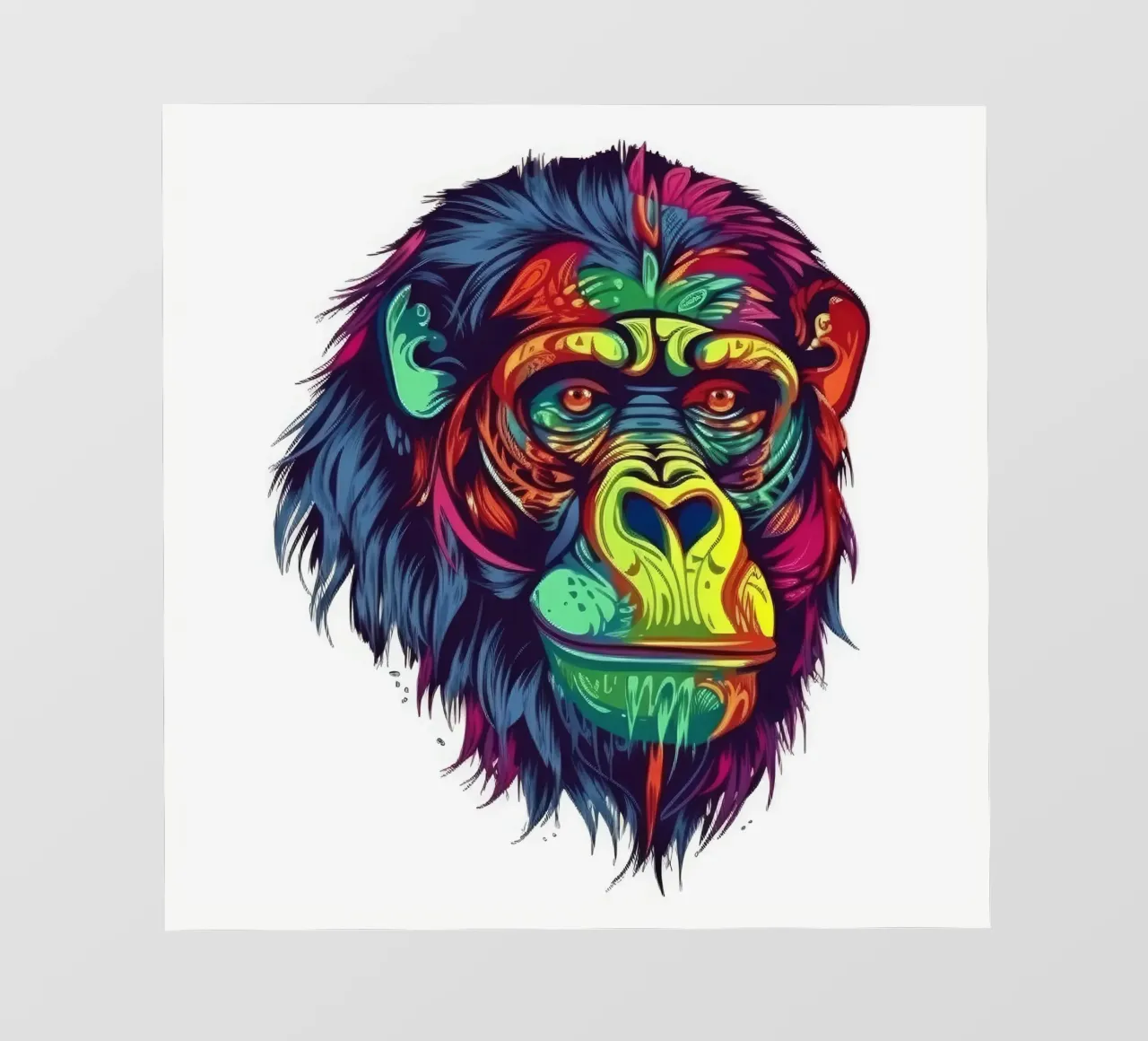 Orangutan Tatoo pellicola backlit da Animal Portraits