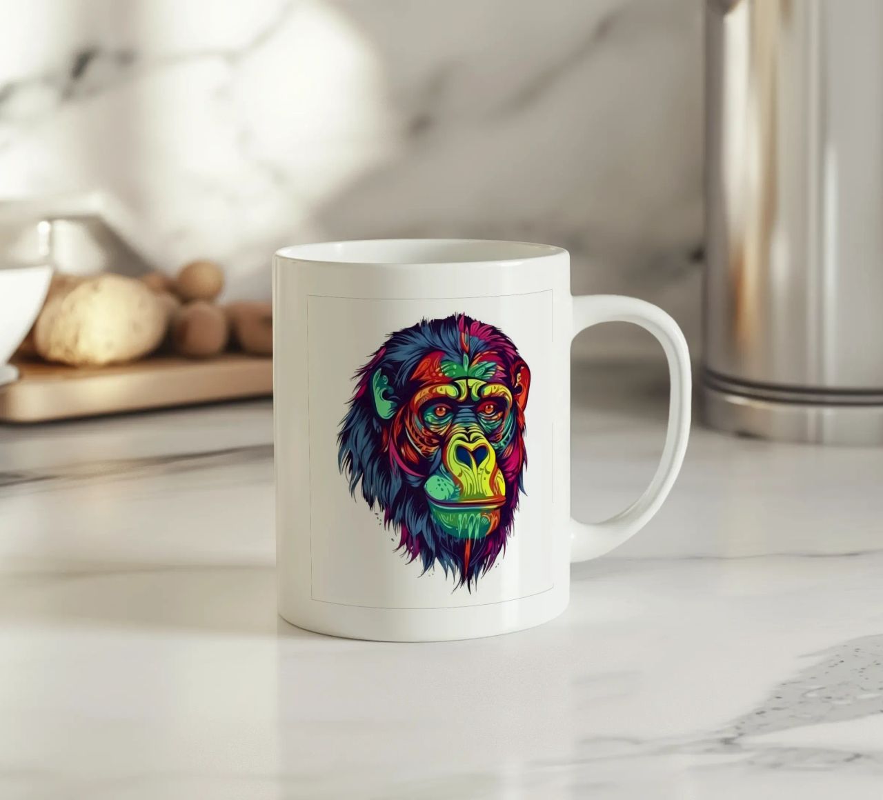 Orangutan Tatoo tazza in ceramica da Animal Portraits