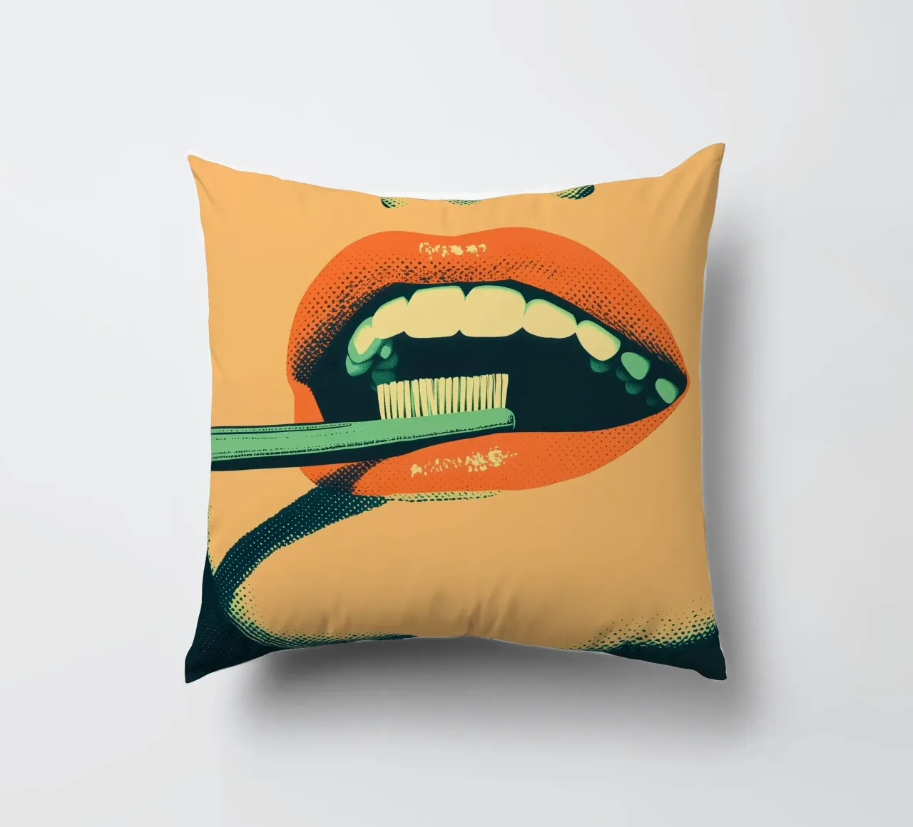 The dentist series - a toothbrush cuscino da Synthaira