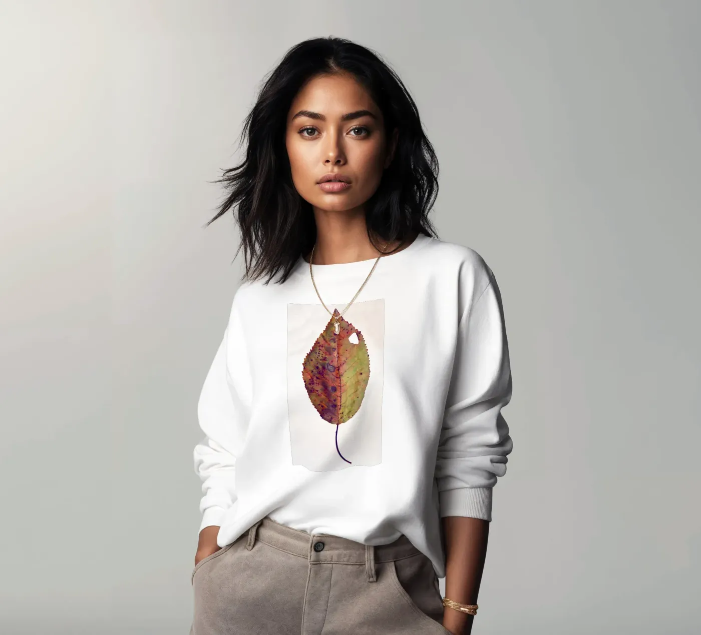 Cherry leaf sweatshirt by Teresa André