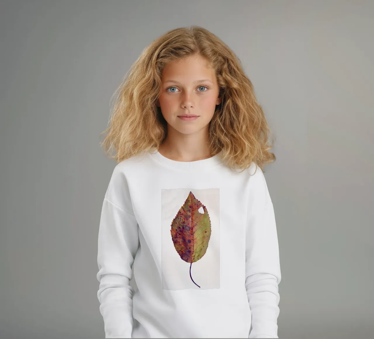 Foglia di ciliegio felpa bambino da Teresa André