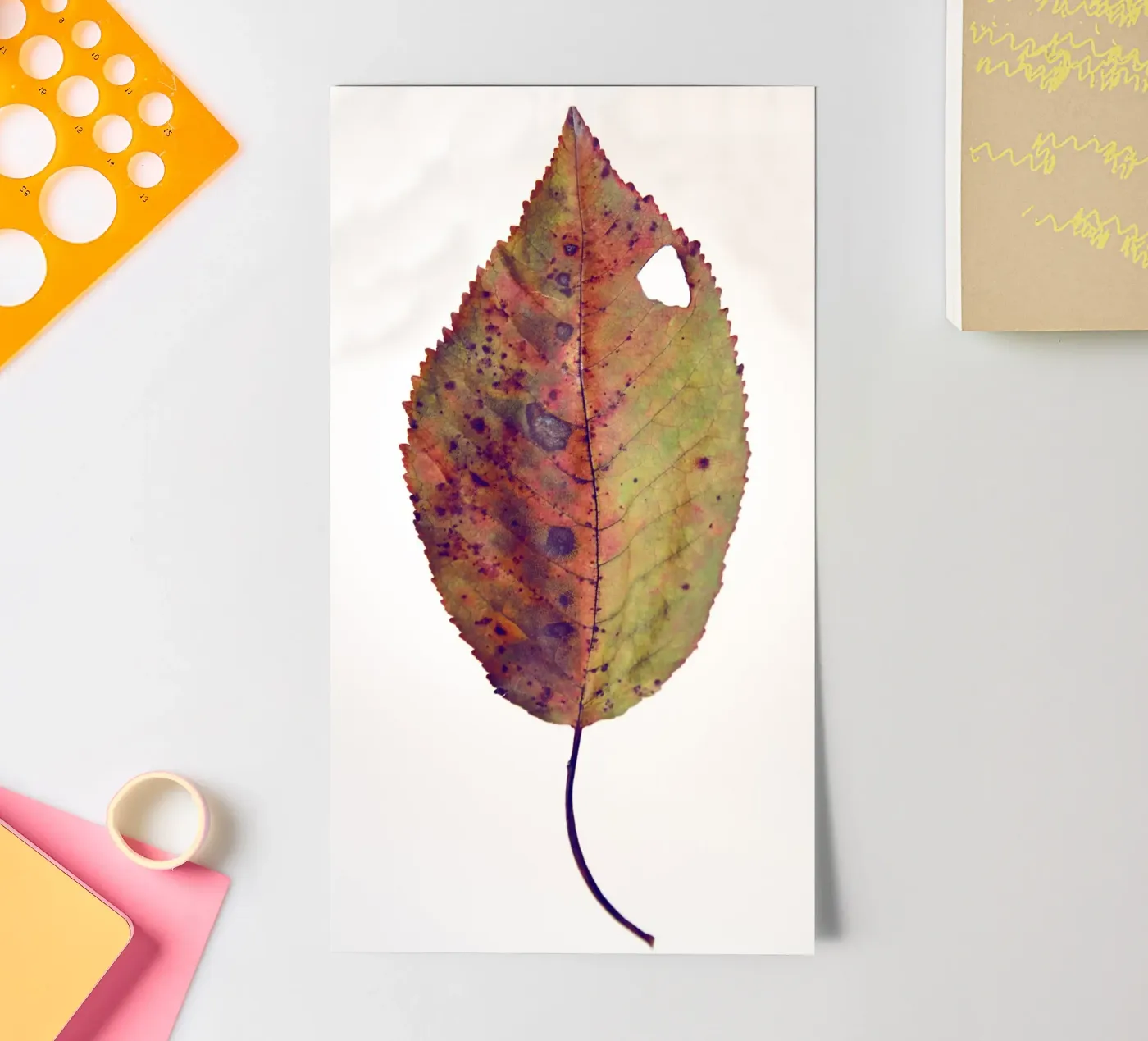 Kirschblatt Stickerbogen von Teresa André