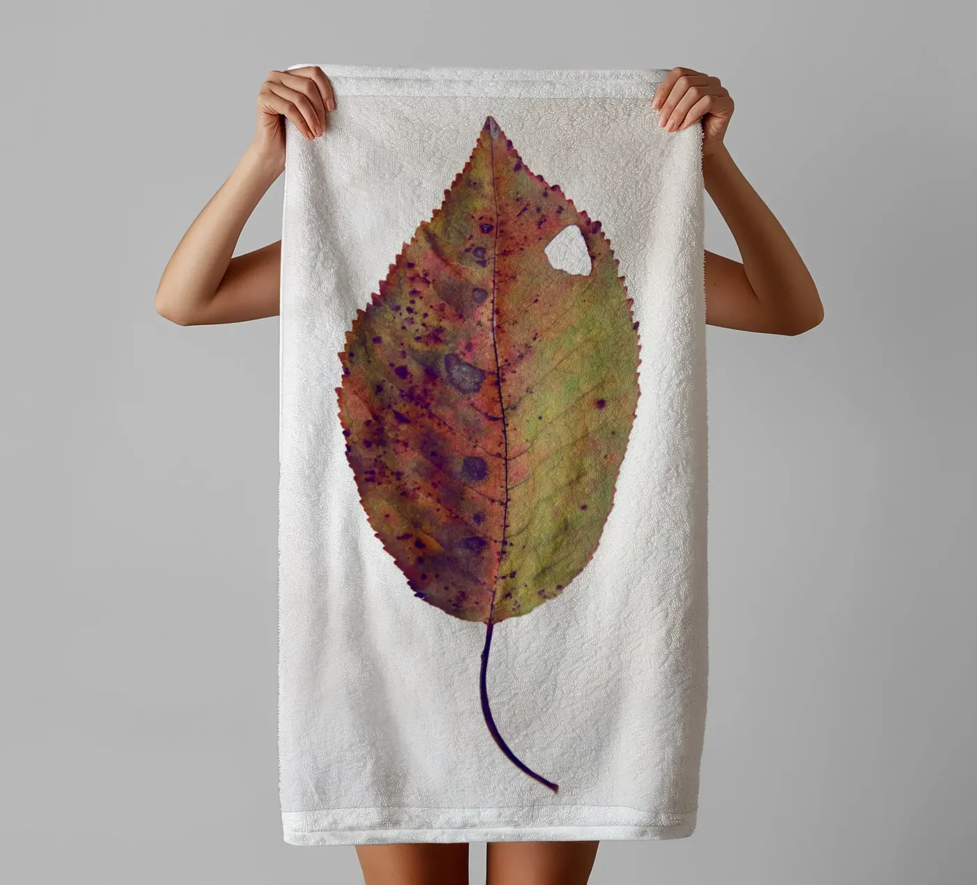 Kersenblad badhanddoek van Teresa André