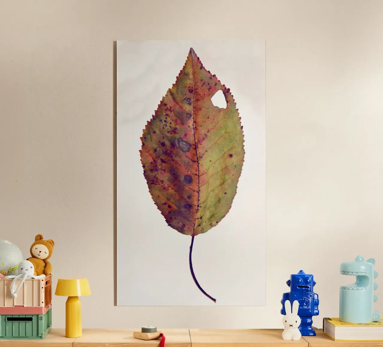 Cherry leaf acryl van Teresa André