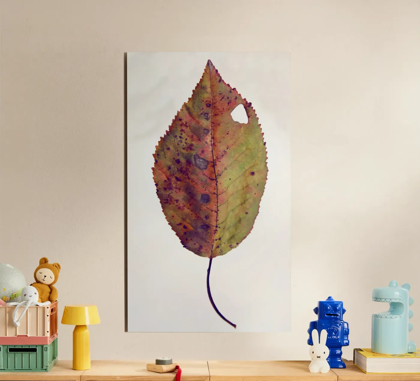 Kersenblad aluminium-dibond van Teresa André