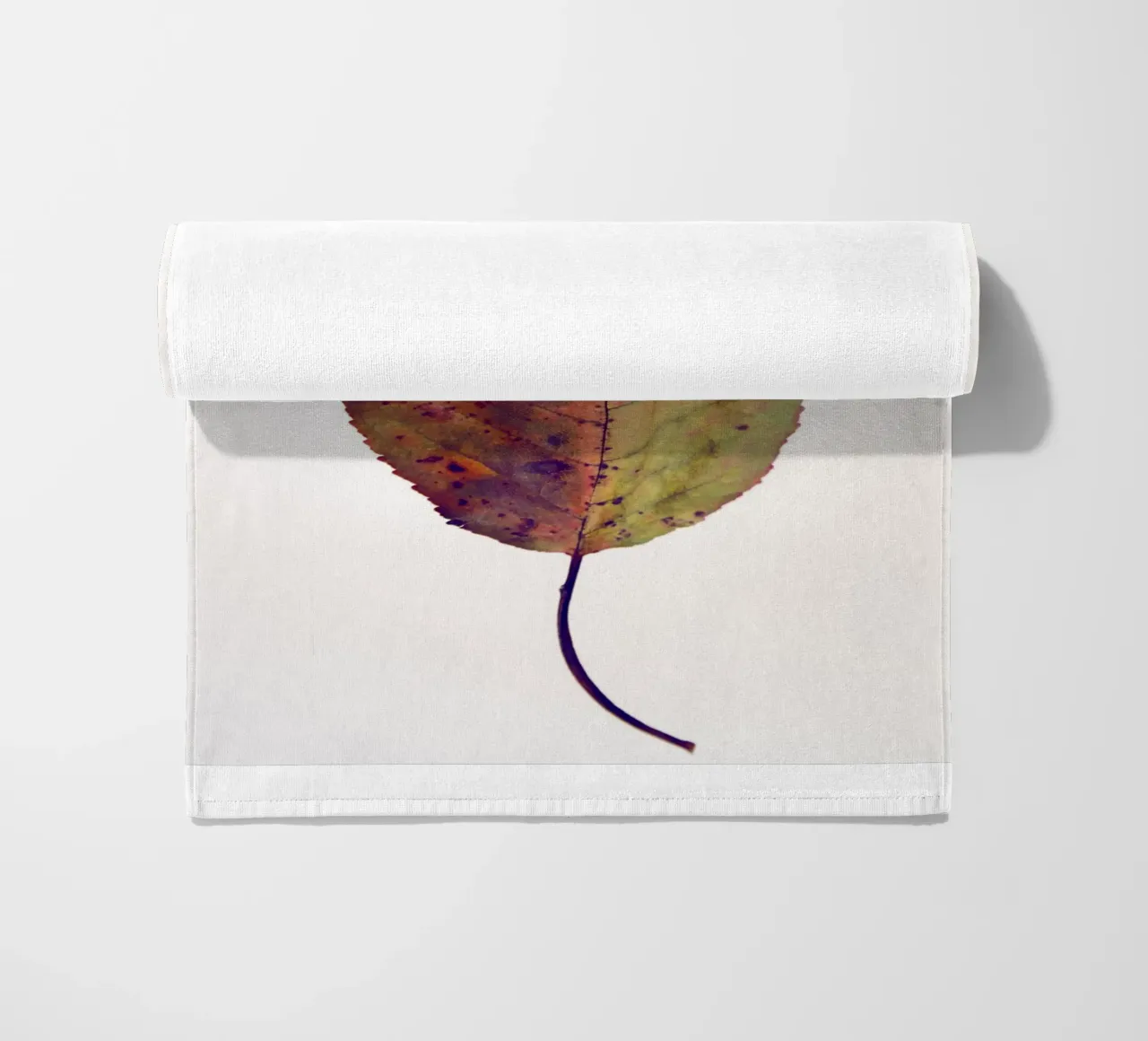 Cherry leaf beach towel by Teresa André