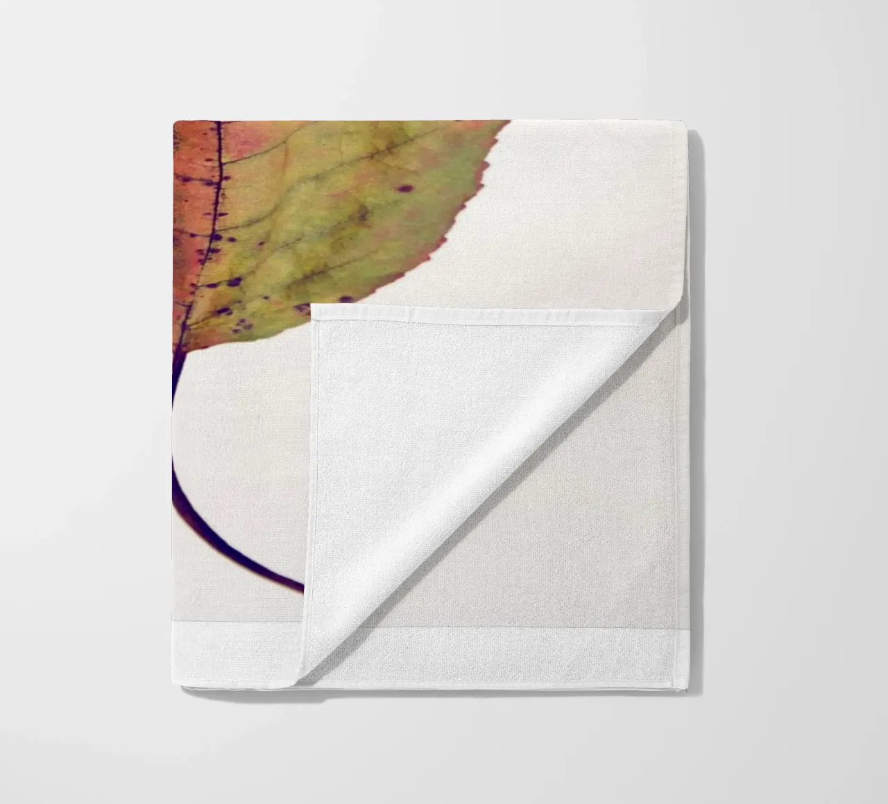 Cherry leaf beach towel by Teresa André