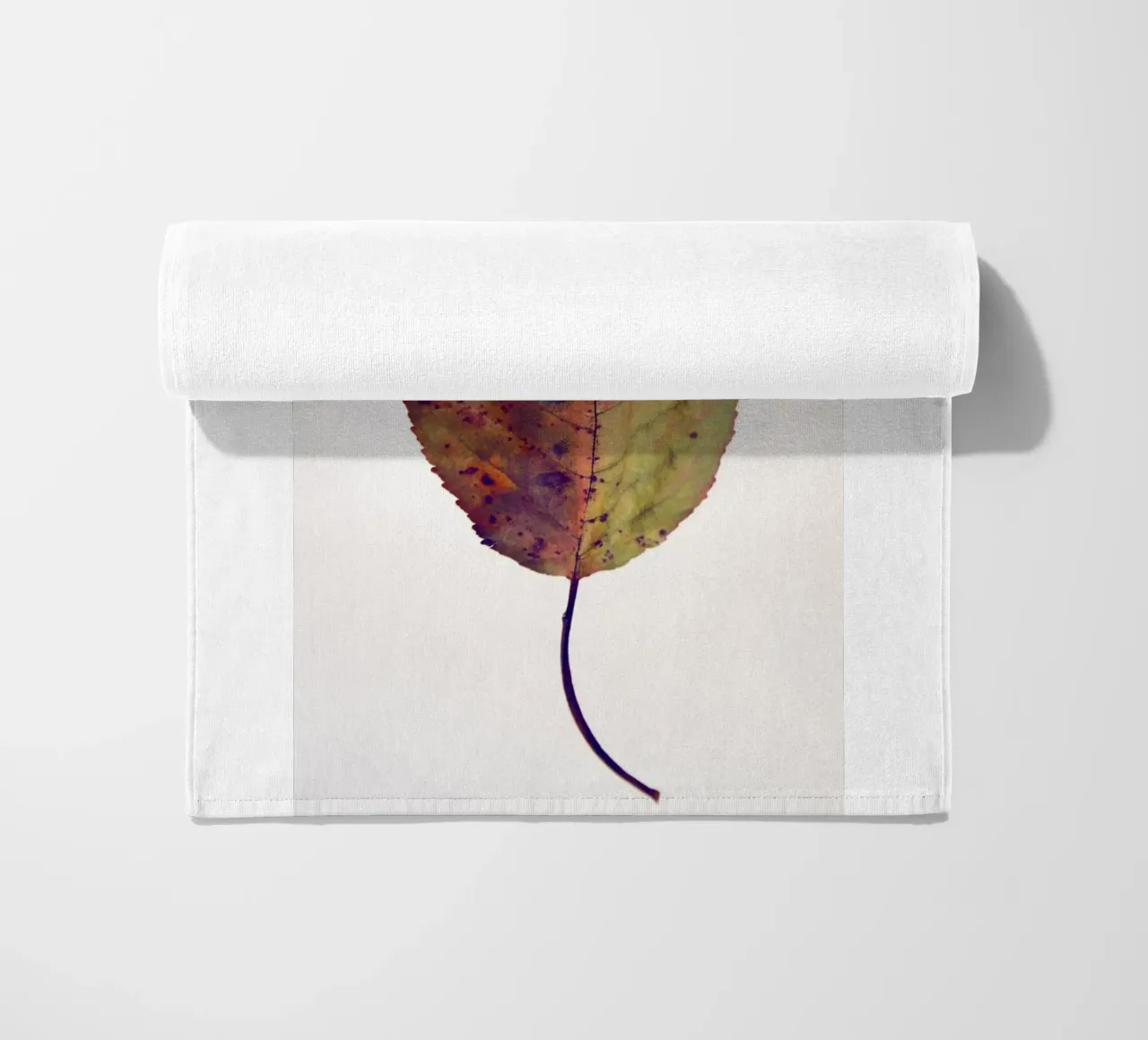 Cherry leaf beach towel by Teresa André