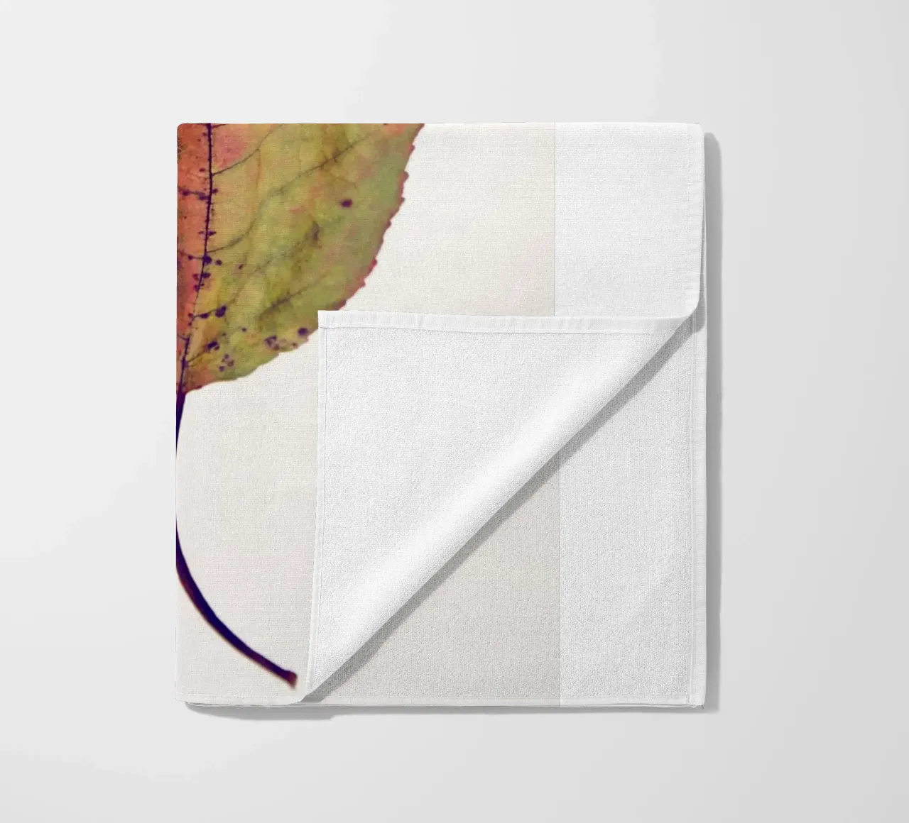 Cherry leaf beach towel by Teresa André