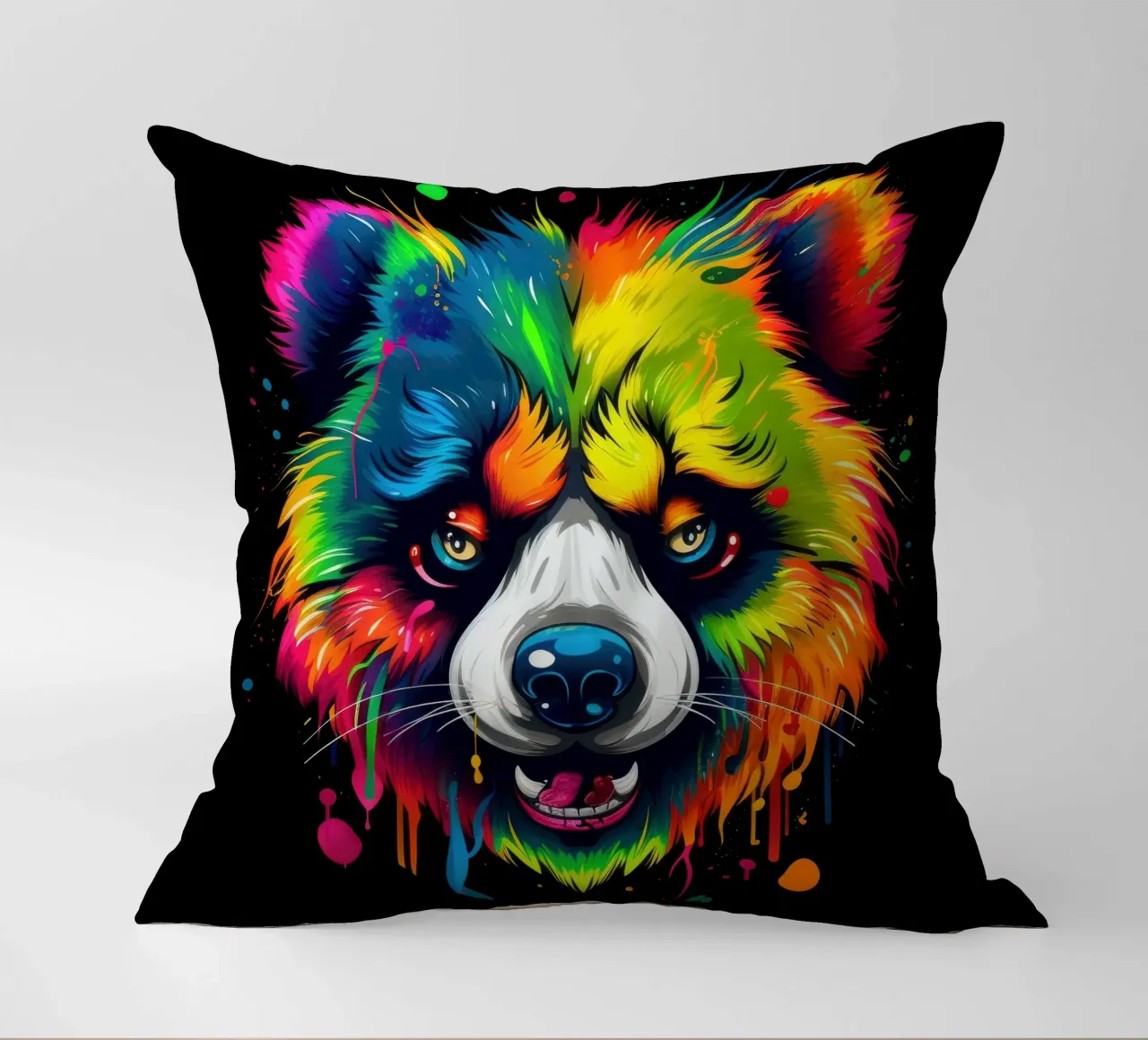 Tatoo Panda cuscino da Animal Portraits