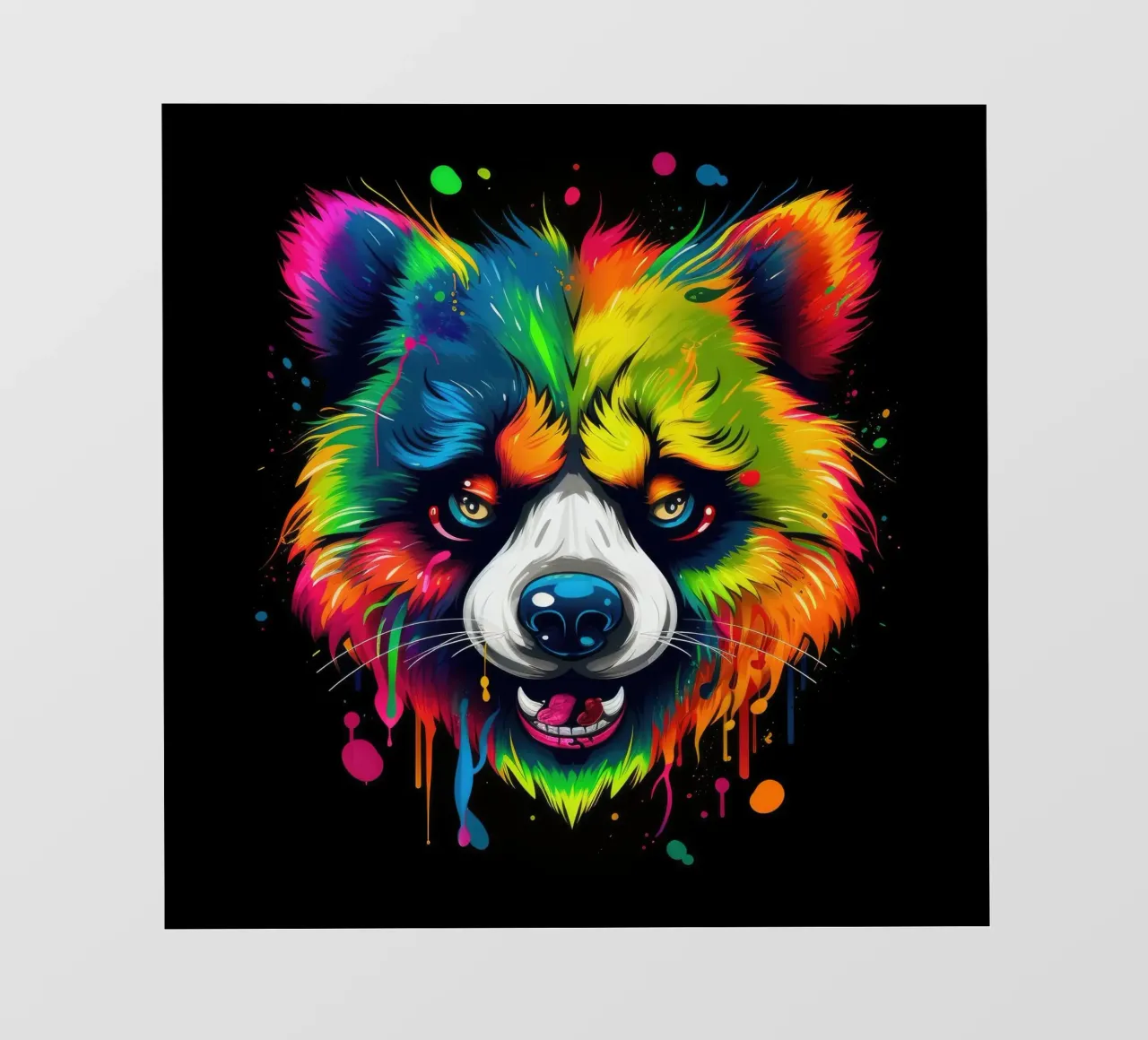 Tatoo Panda telo in pvc da Animal Portraits
