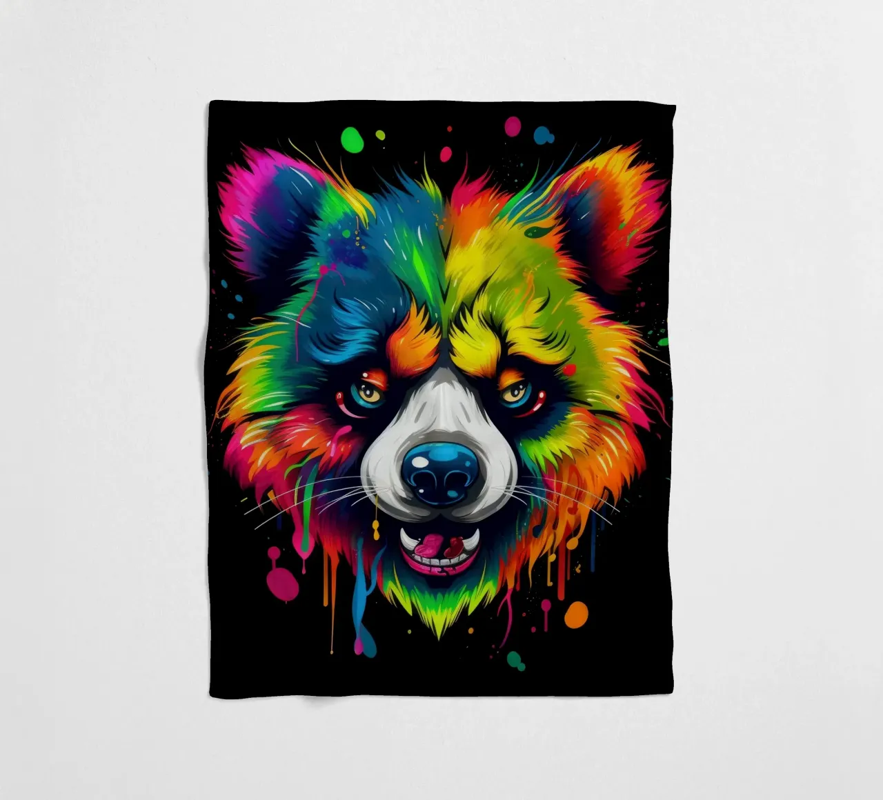 Tatoo Panda coperta in pile da Animal Portraits