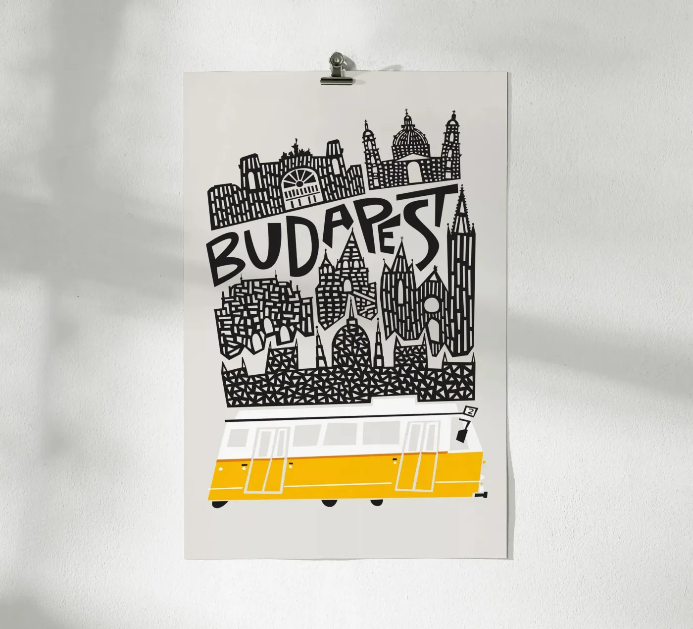 Boedapest poster van Fox & Velvet