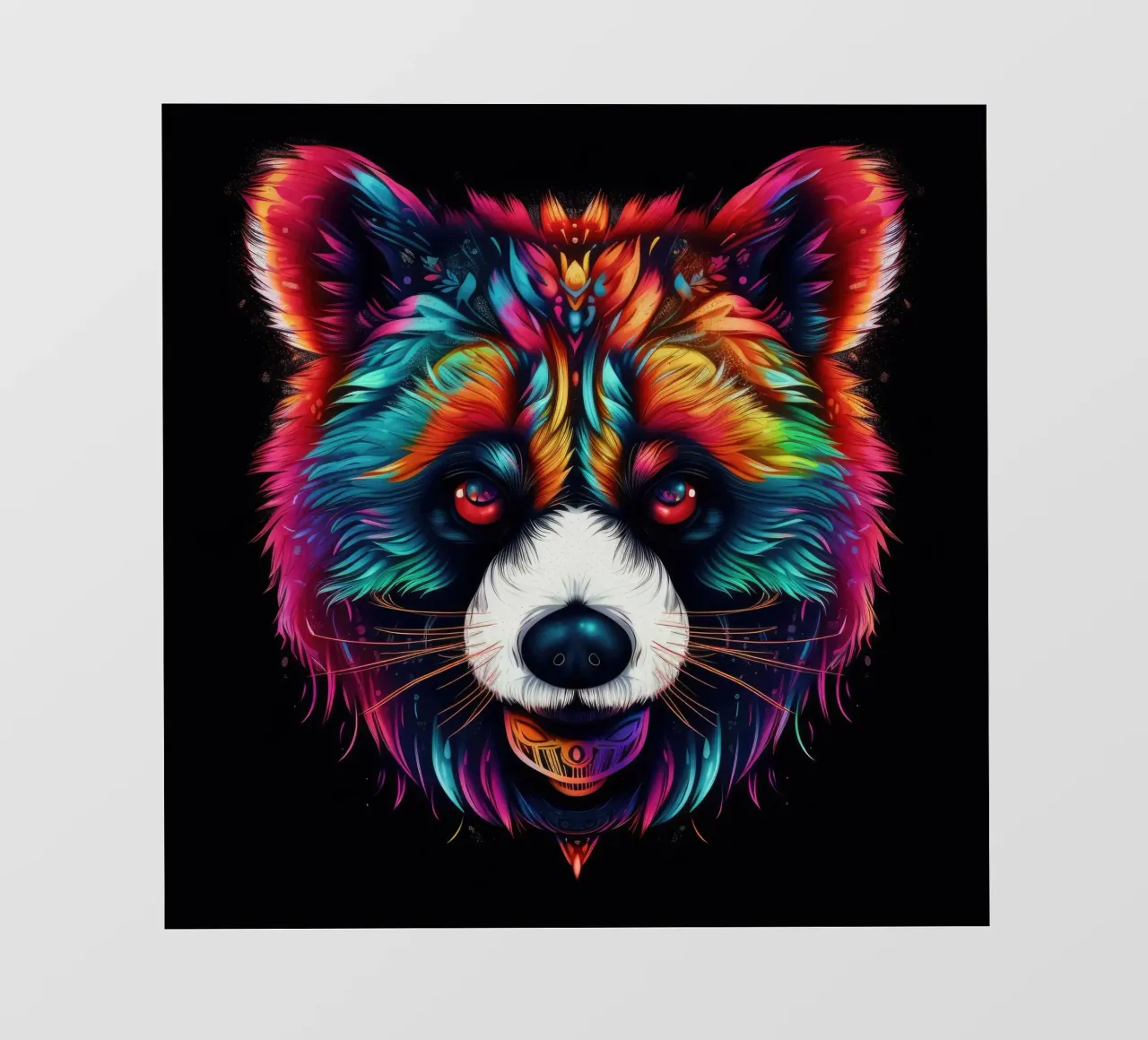 Tatoo Panda pellicola backlit da Animal Portraits
