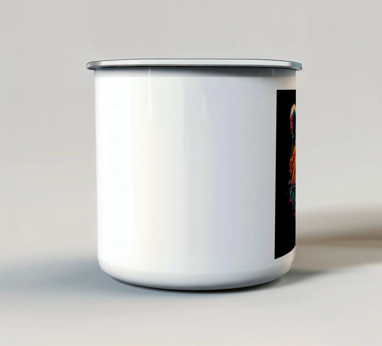 Tatoo Panda tazza in smalto da Animal Portraits