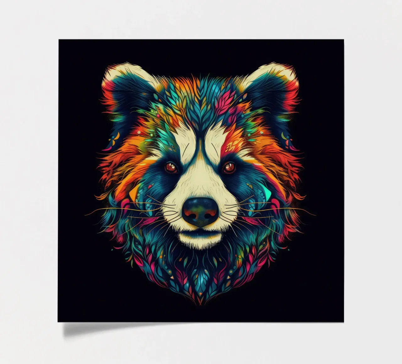Tatoo Panda Stickerbogen von Animal Portraits