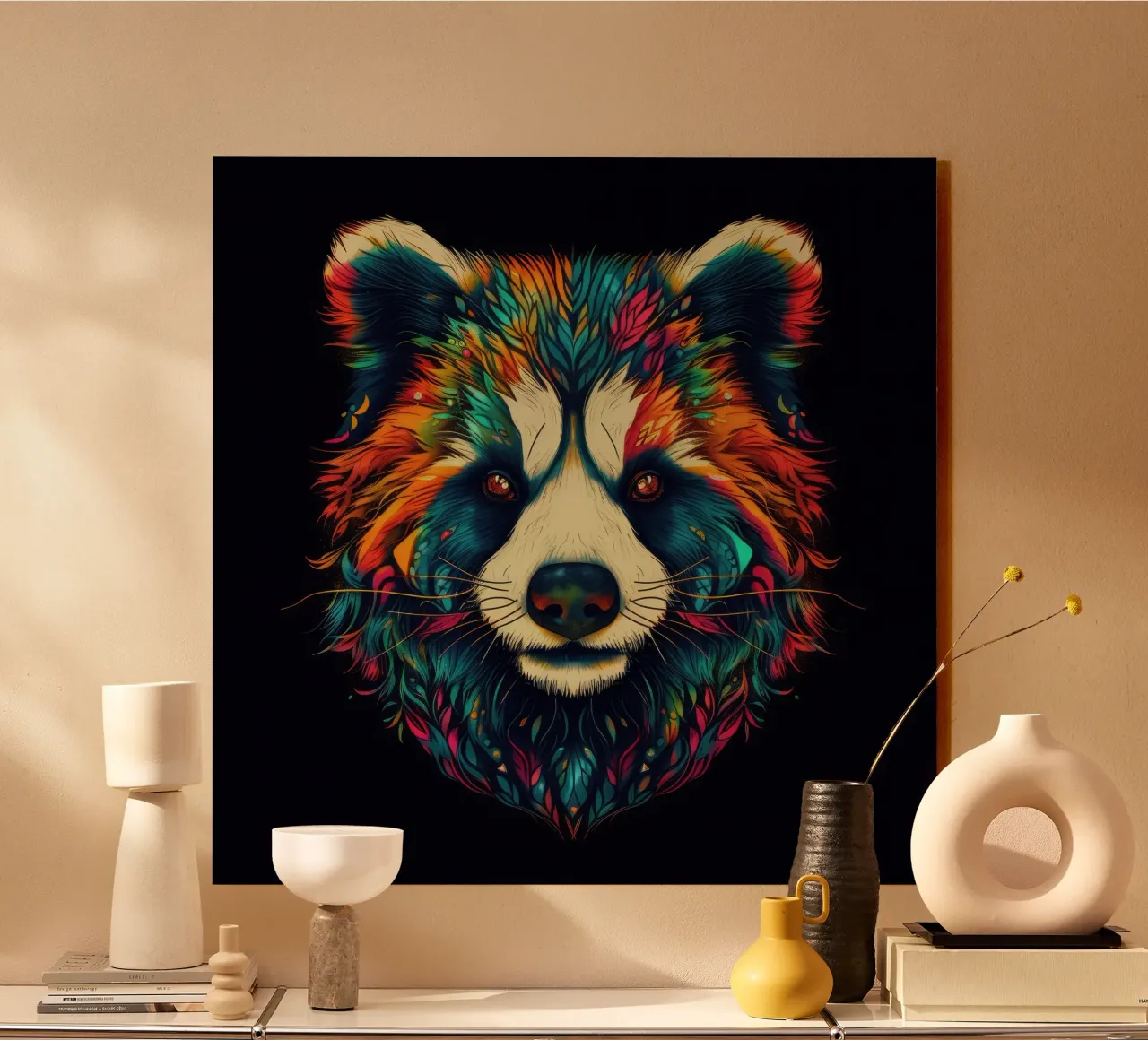Tatoo Panda plexiglass da Animal Portraits