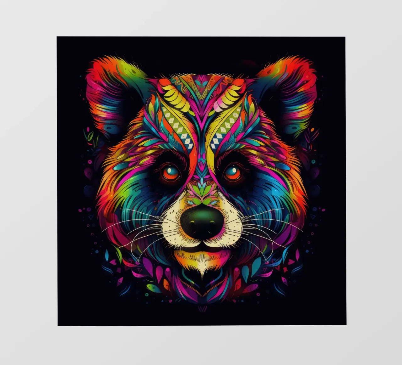 Tatoo Panda pellicola backlit da Animal Portraits