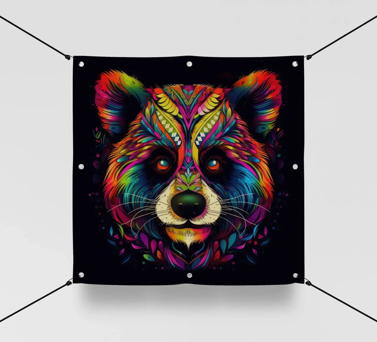 Tatoo Panda telo in pvc da Animal Portraits