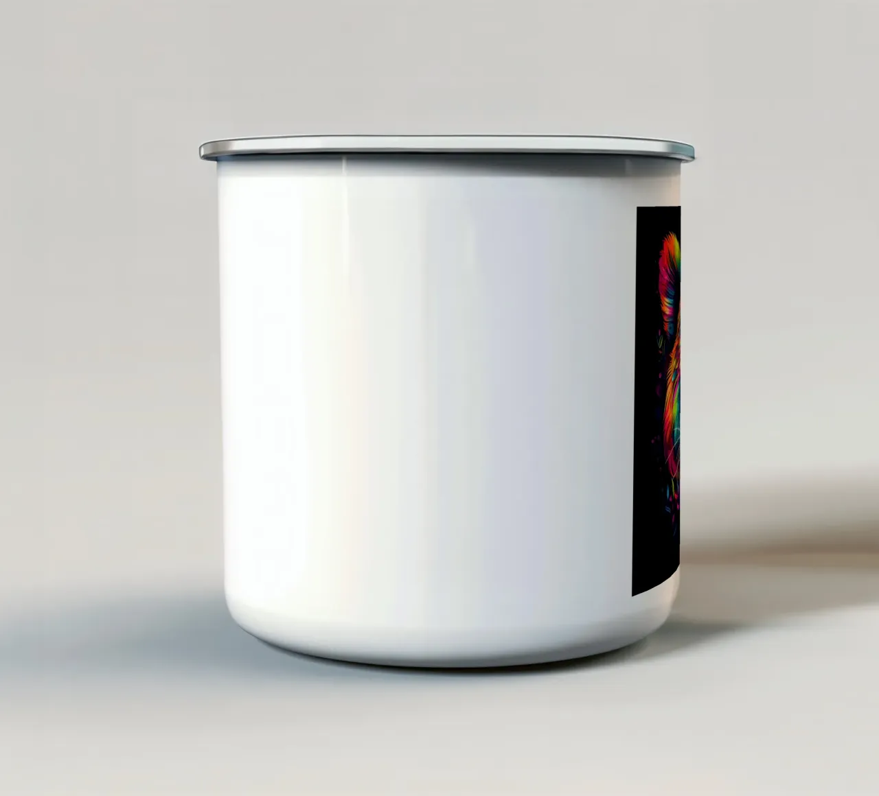 Tatoo Panda tazza in smalto da Animal Portraits