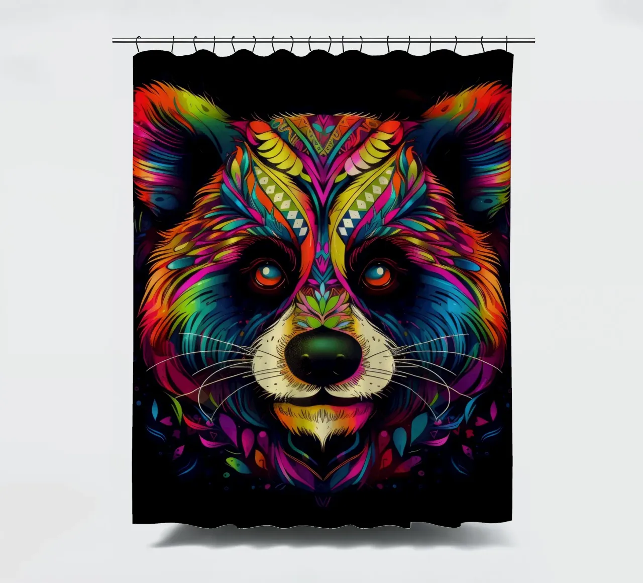 Tatoo Panda tenda da doccia da Animal Portraits