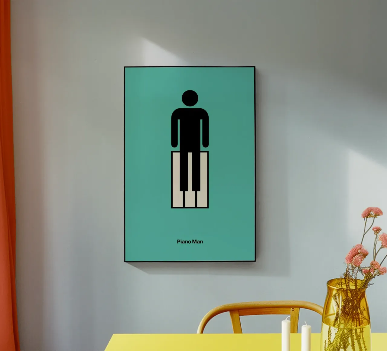 Piano Man plexiglass da Viktor Hertz