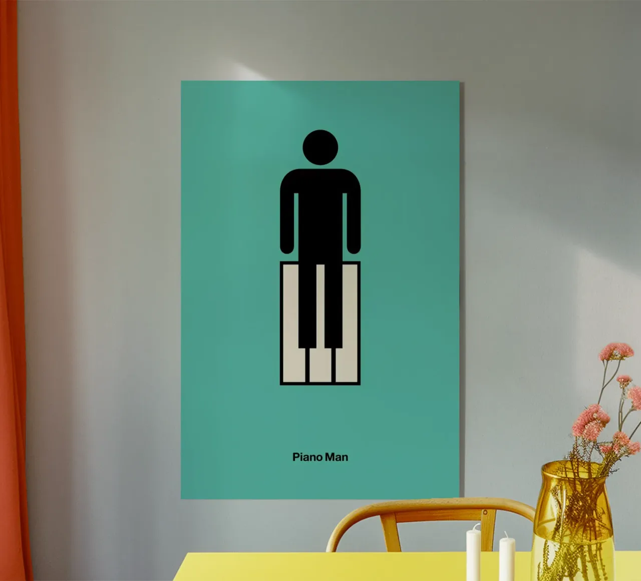 Piano Man plexiglass da Viktor Hertz