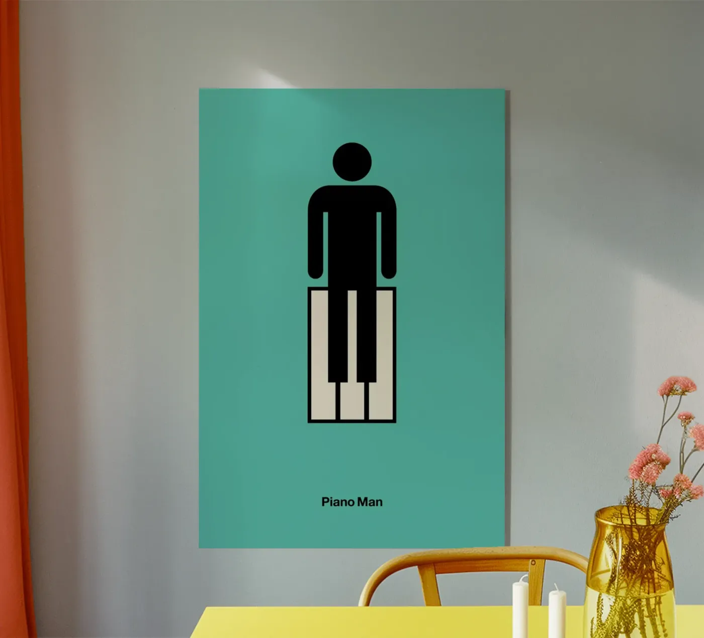 Piano Man plexiglass da Viktor Hertz