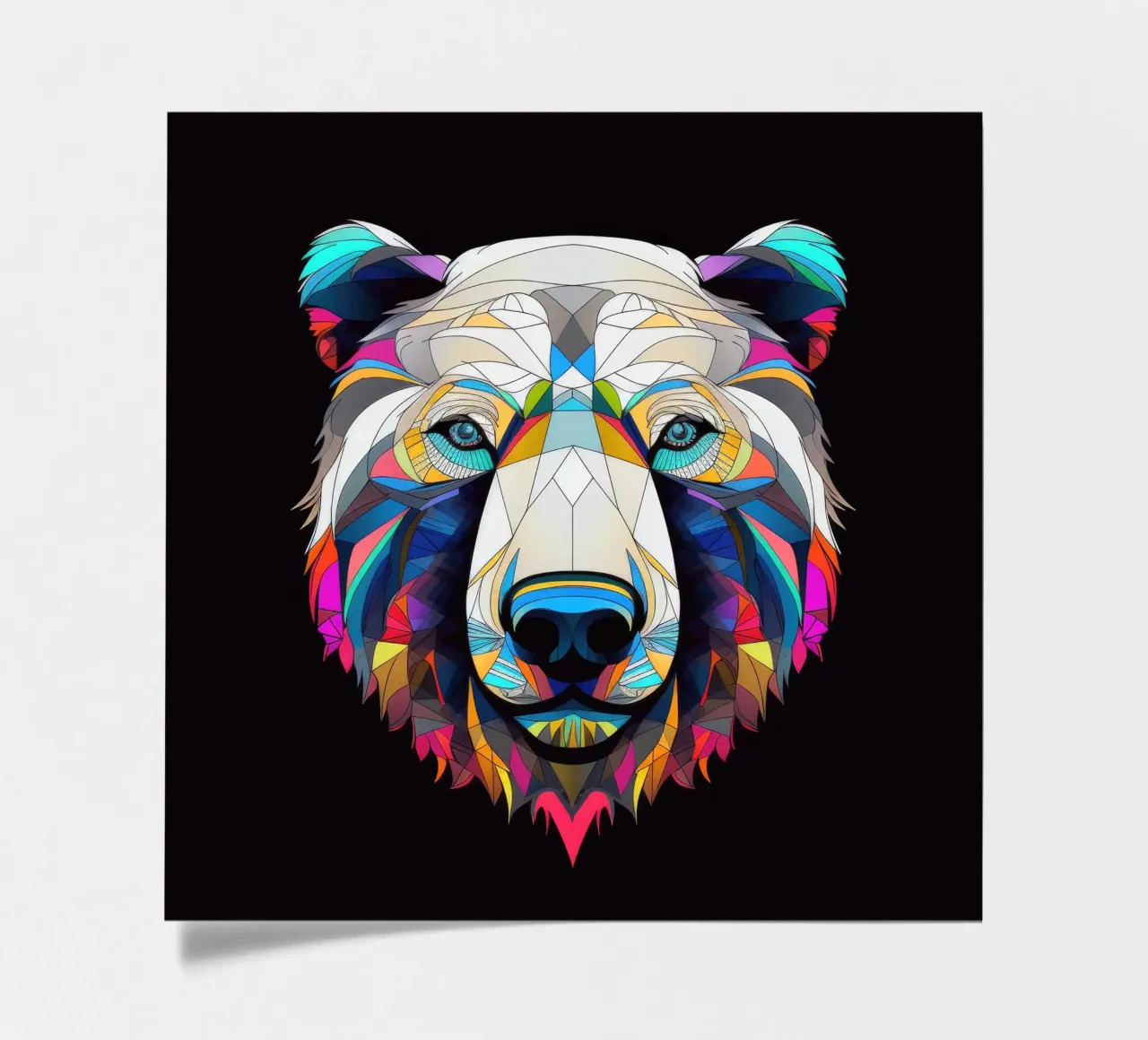 Tatoo Ours polaire planche autocollant de Animal Portraits
