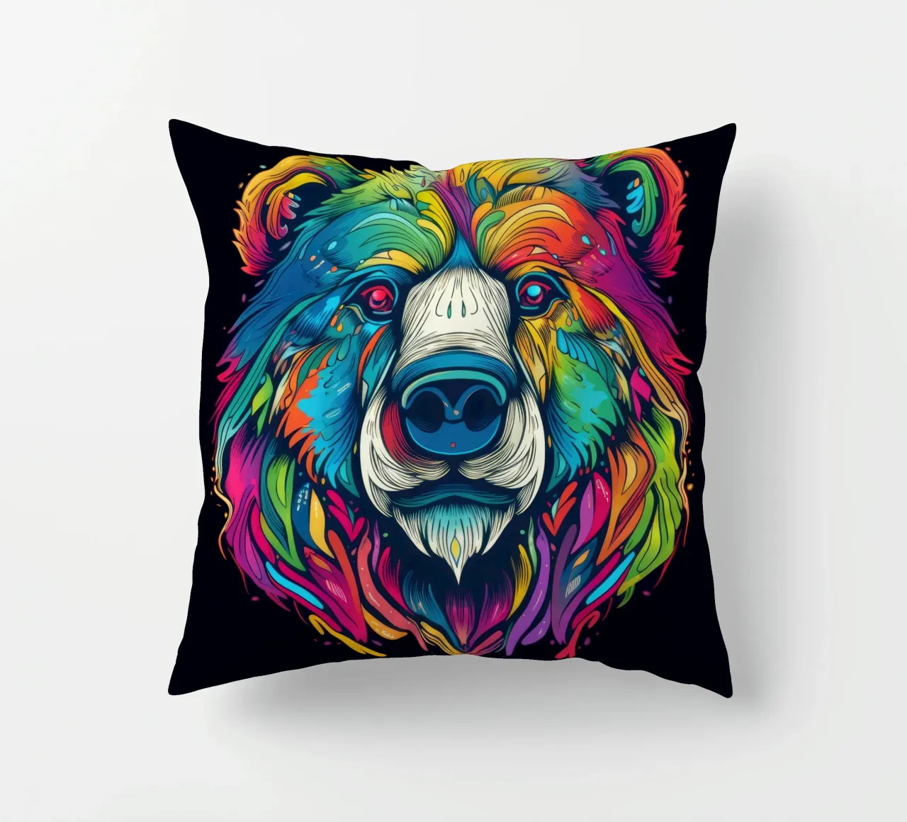 Orso polare tatoo cuscino da Animal Portraits