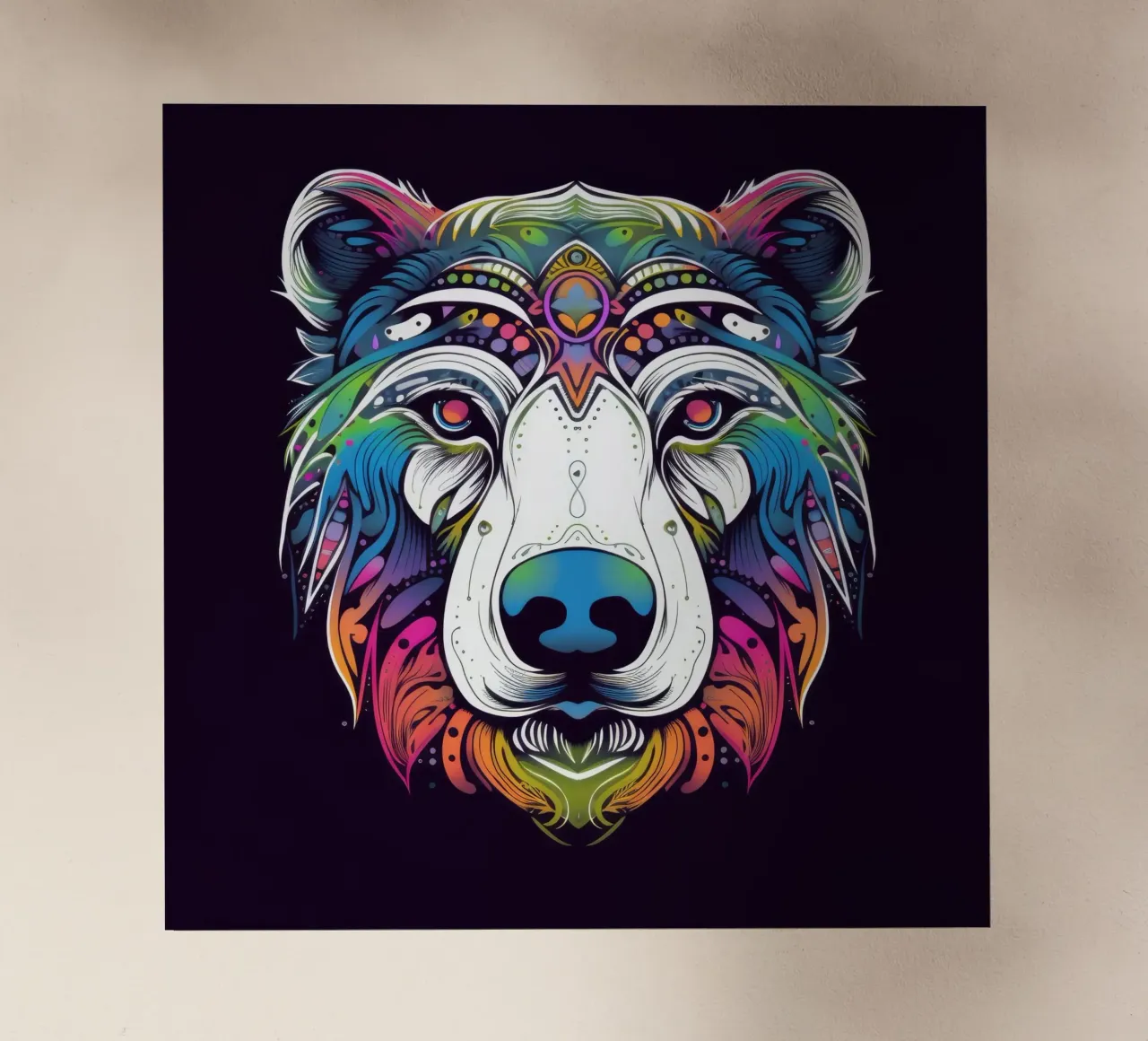 Orso polare tatoo pellicola backlit da Animal Portraits