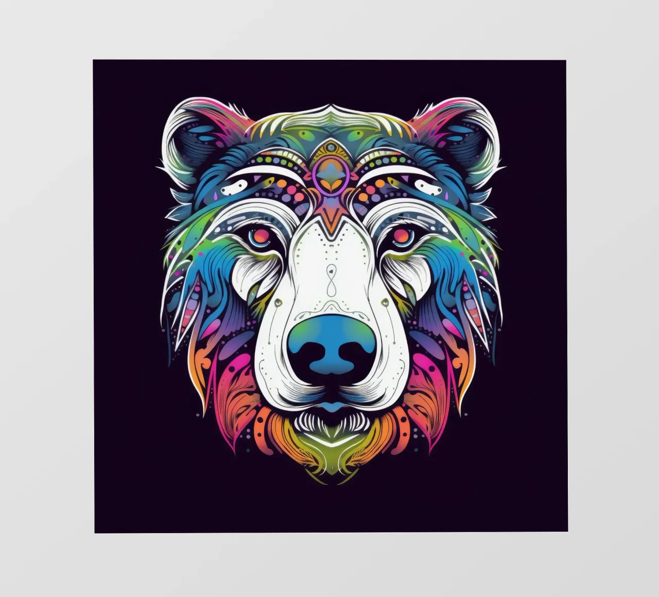 Orso polare tatoo telo in pvc da Animal Portraits
