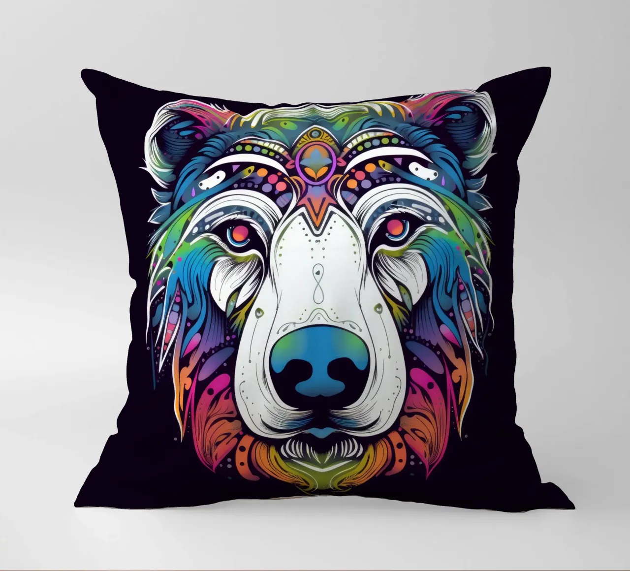 Orso polare tatoo cuscino da Animal Portraits