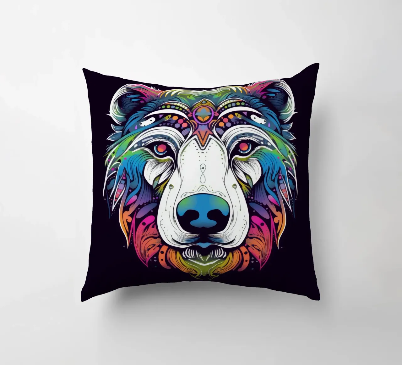 Orso polare tatoo cuscino da Animal Portraits