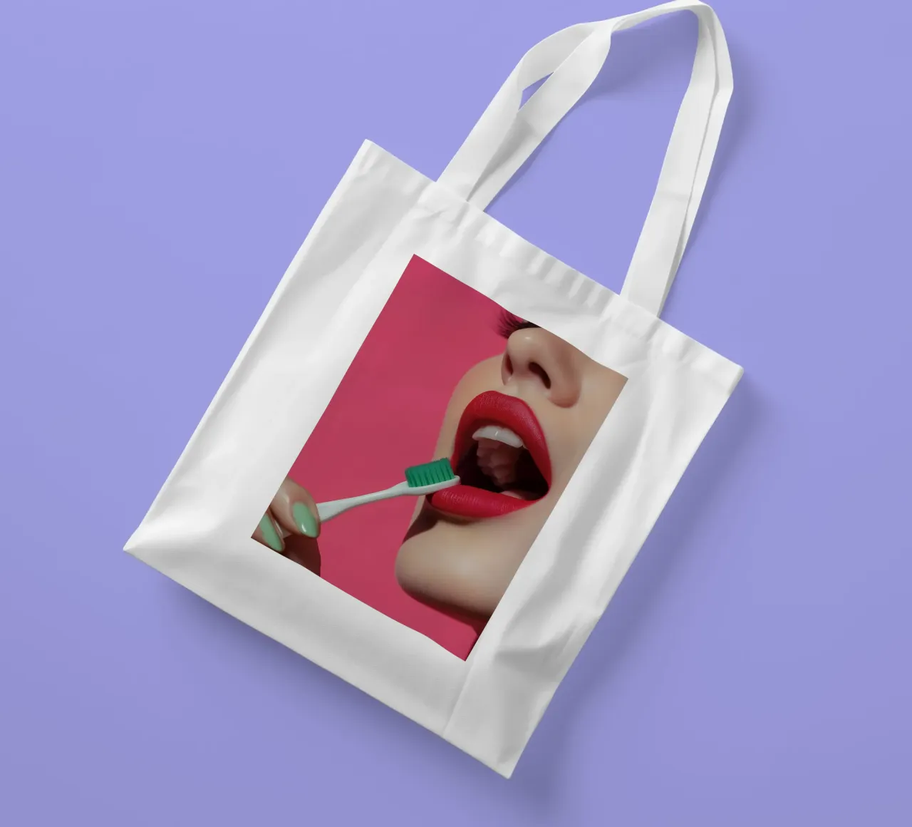 Dentist series - a toothbrush borsa in juta da Synthaira