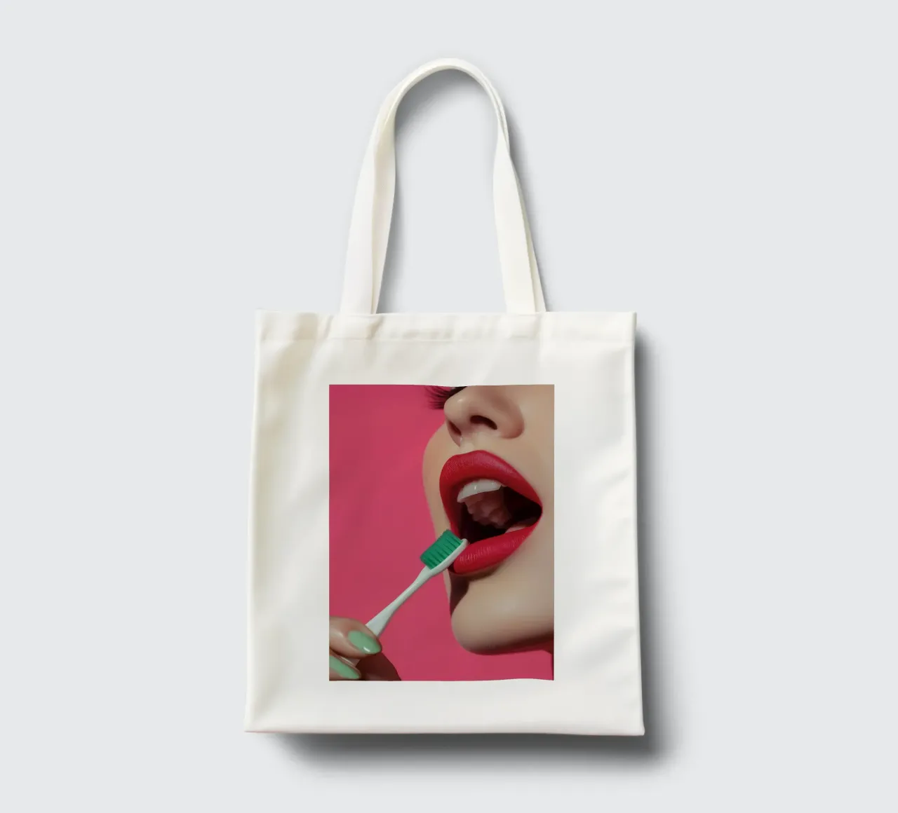 Dentist series - a toothbrush borsa in juta da Synthaira