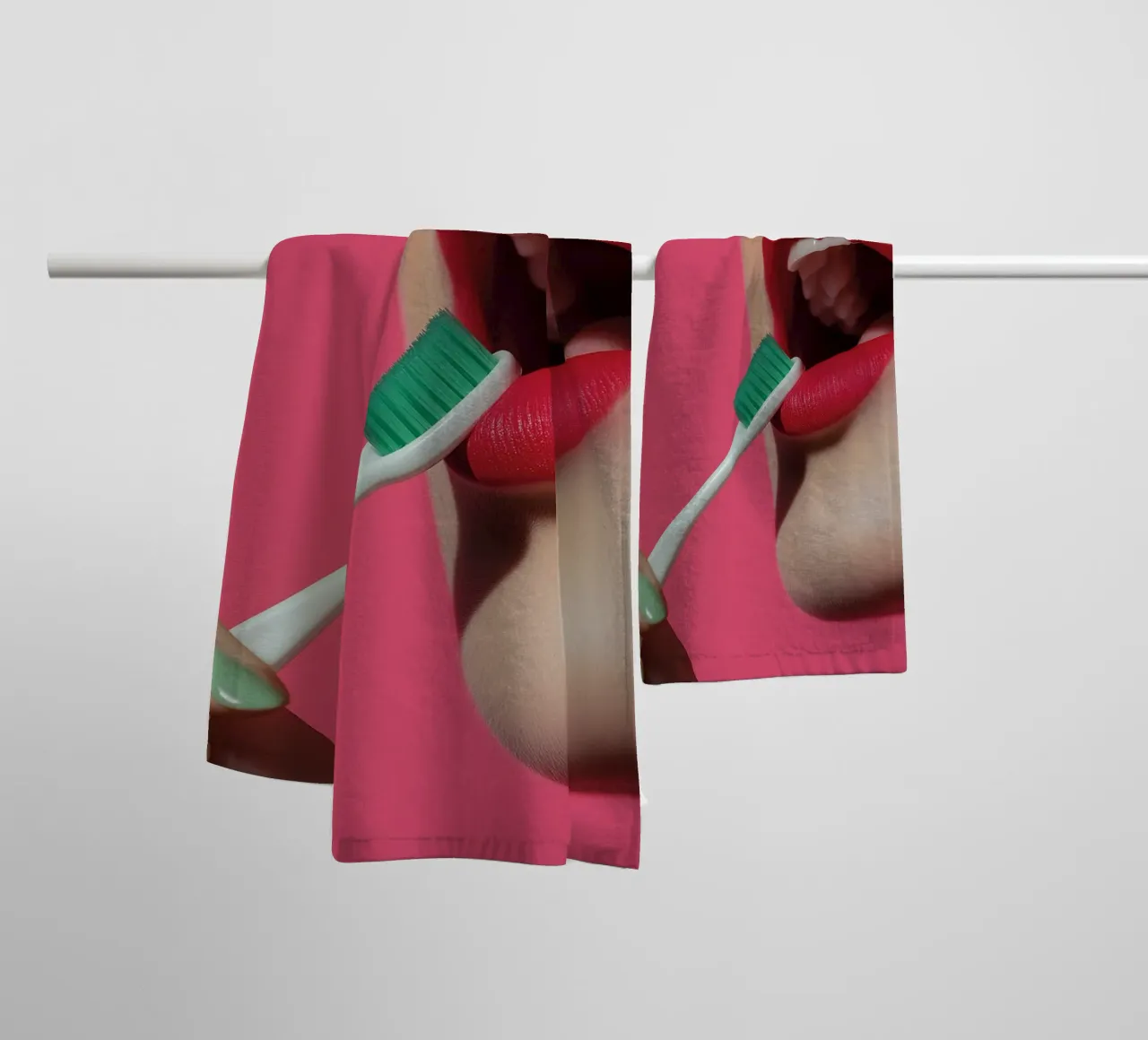 Dentist series - a toothbrush asciugamano da bagno da Synthaira