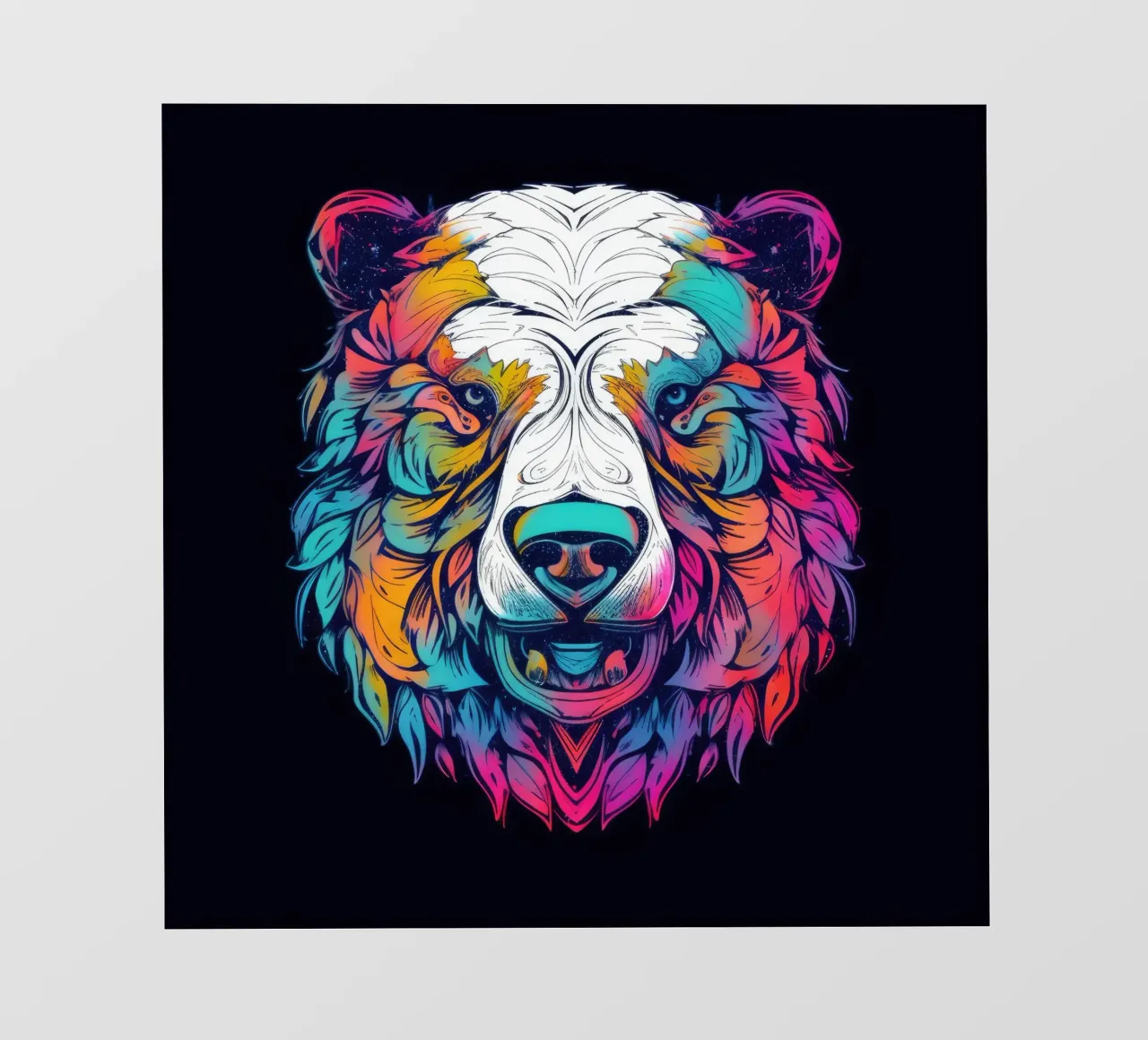 Orso polare tatoo pellicola backlit da Animal Portraits