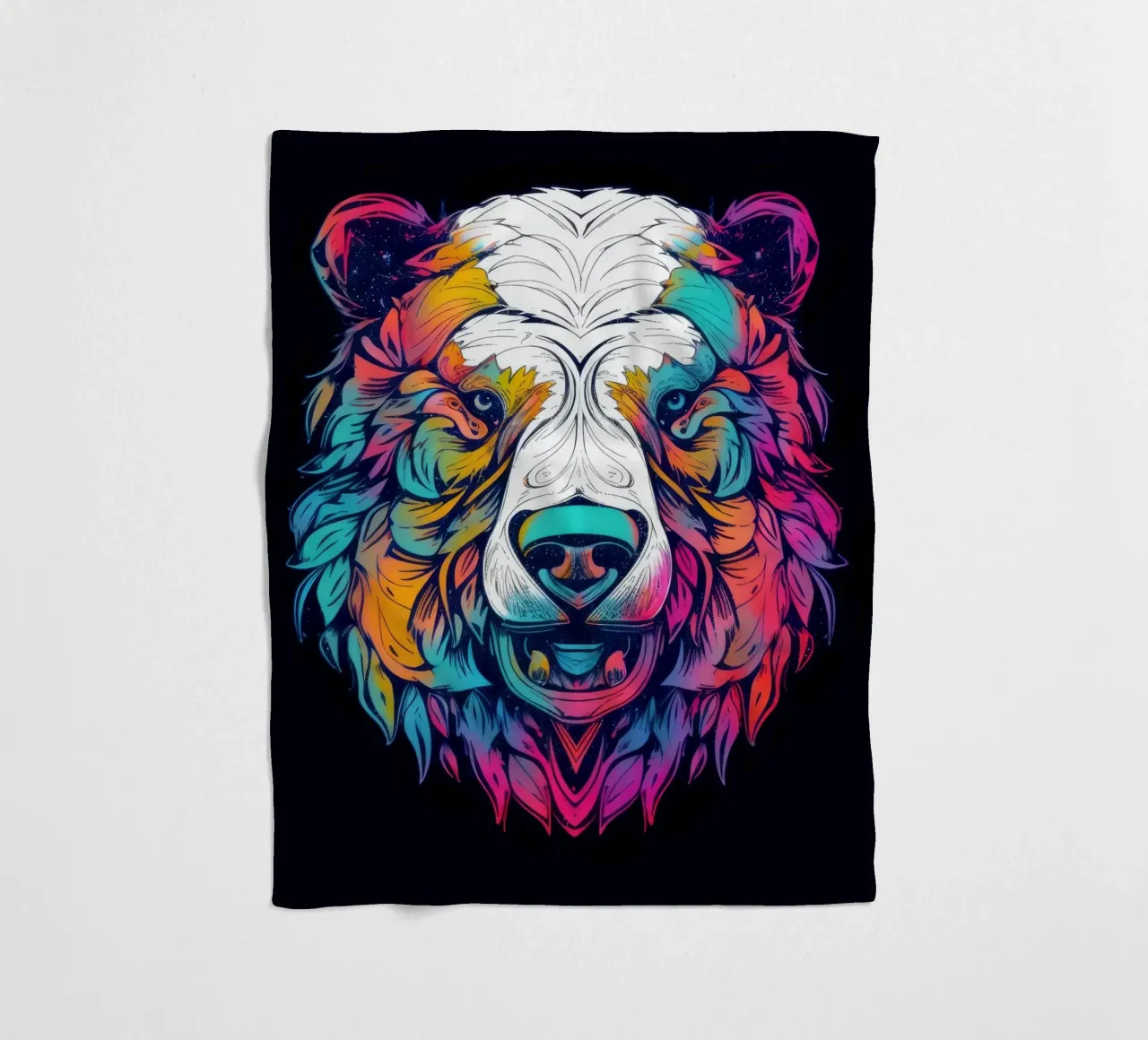 Orso polare tatoo coperta in pile da Animal Portraits