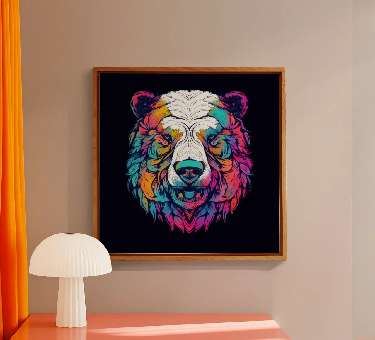 Orso polare tatoo plexiglass da Animal Portraits