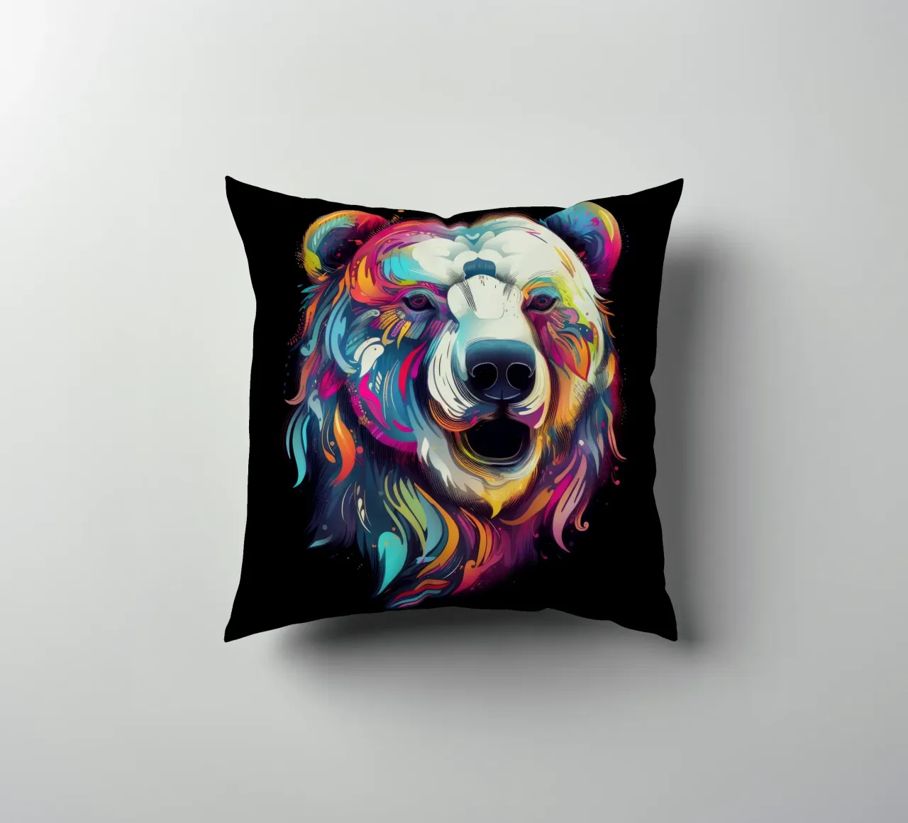 Orso polare tatoo cuscino da Animal Portraits