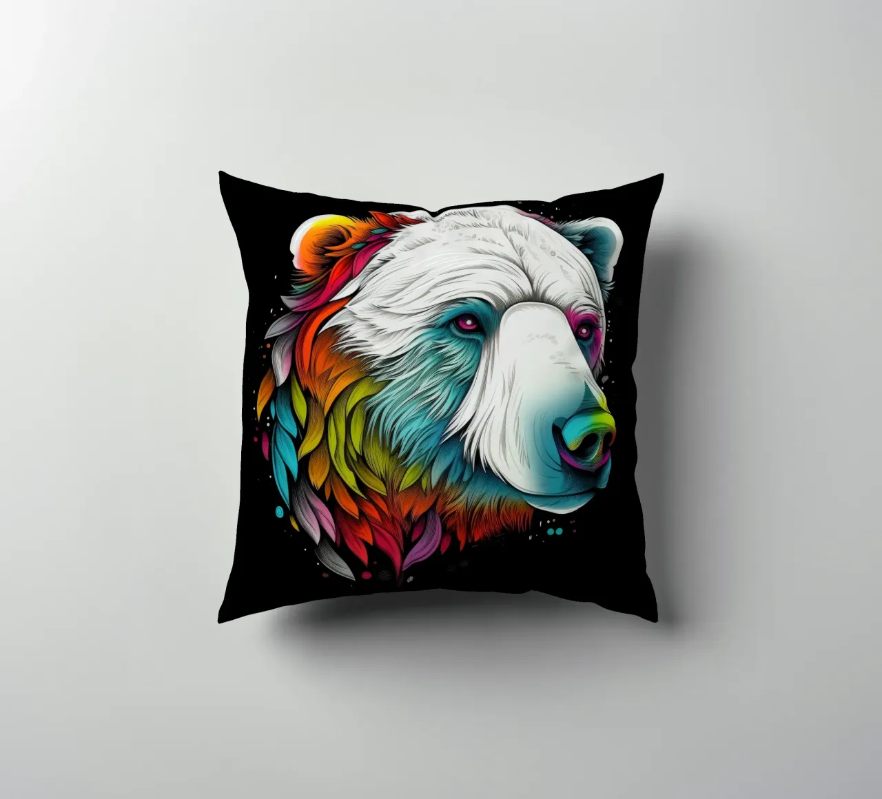 Orso polare tatoo cuscino da Animal Portraits
