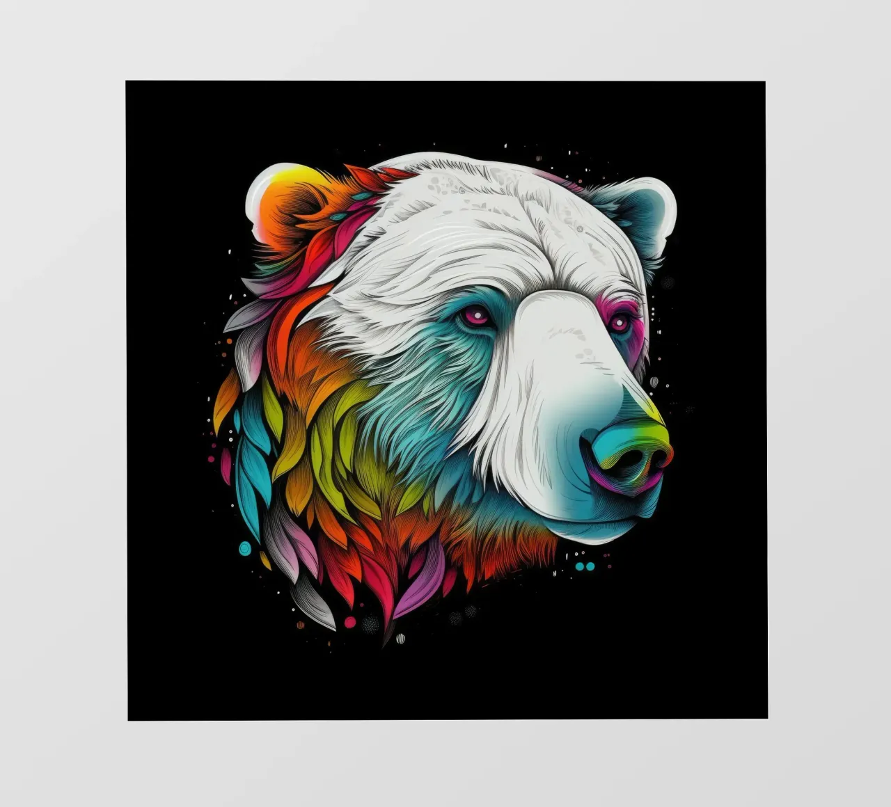 Orso polare tatoo pellicola backlit da Animal Portraits