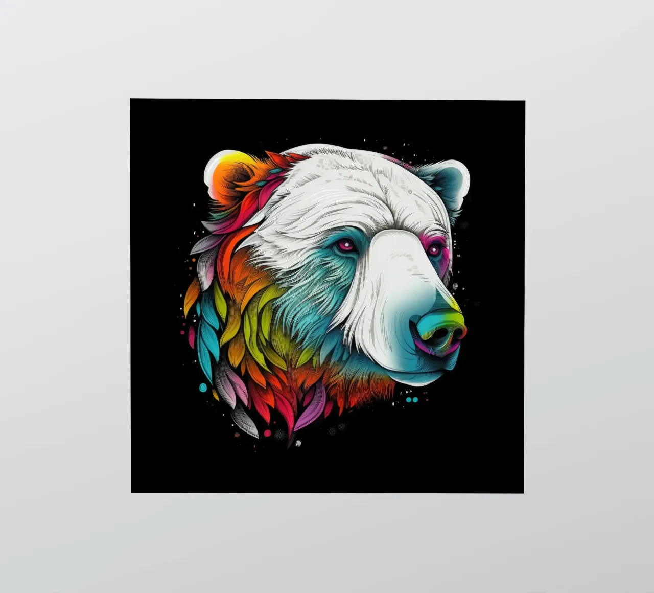 Orso polare tatoo adesivo da Animal Portraits