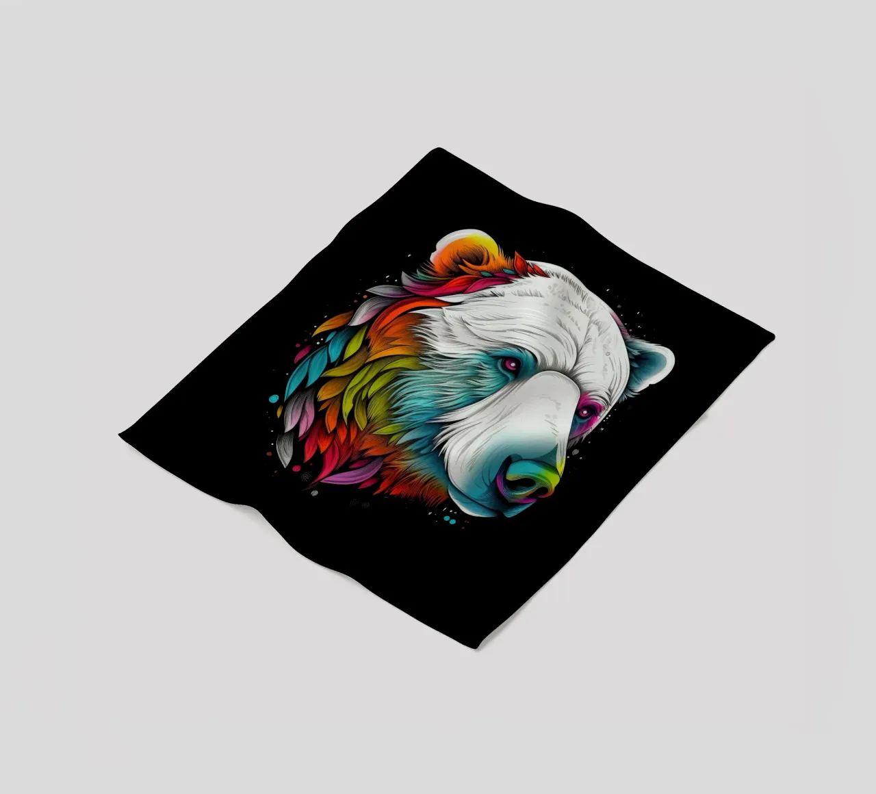 Orso polare tatoo coperta in pile da Animal Portraits