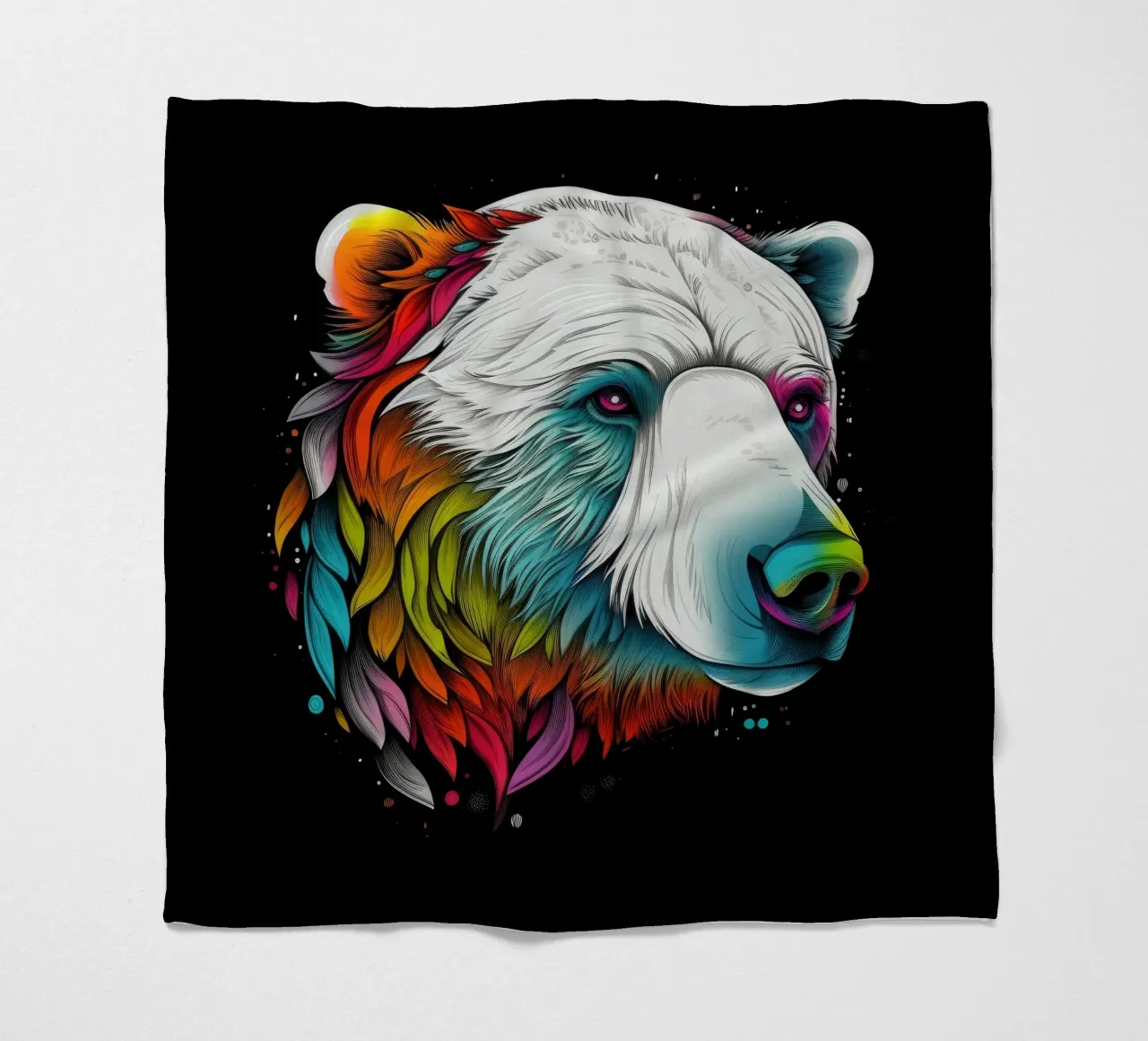 Orso polare tatoo coperta in pile da Animal Portraits