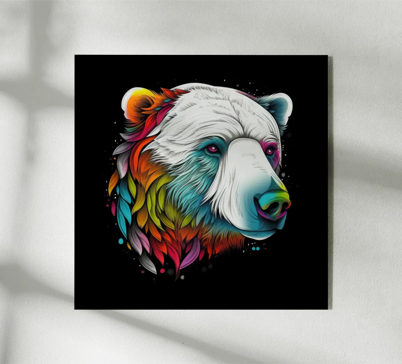 Orso polare tatoo plexiglass da Animal Portraits