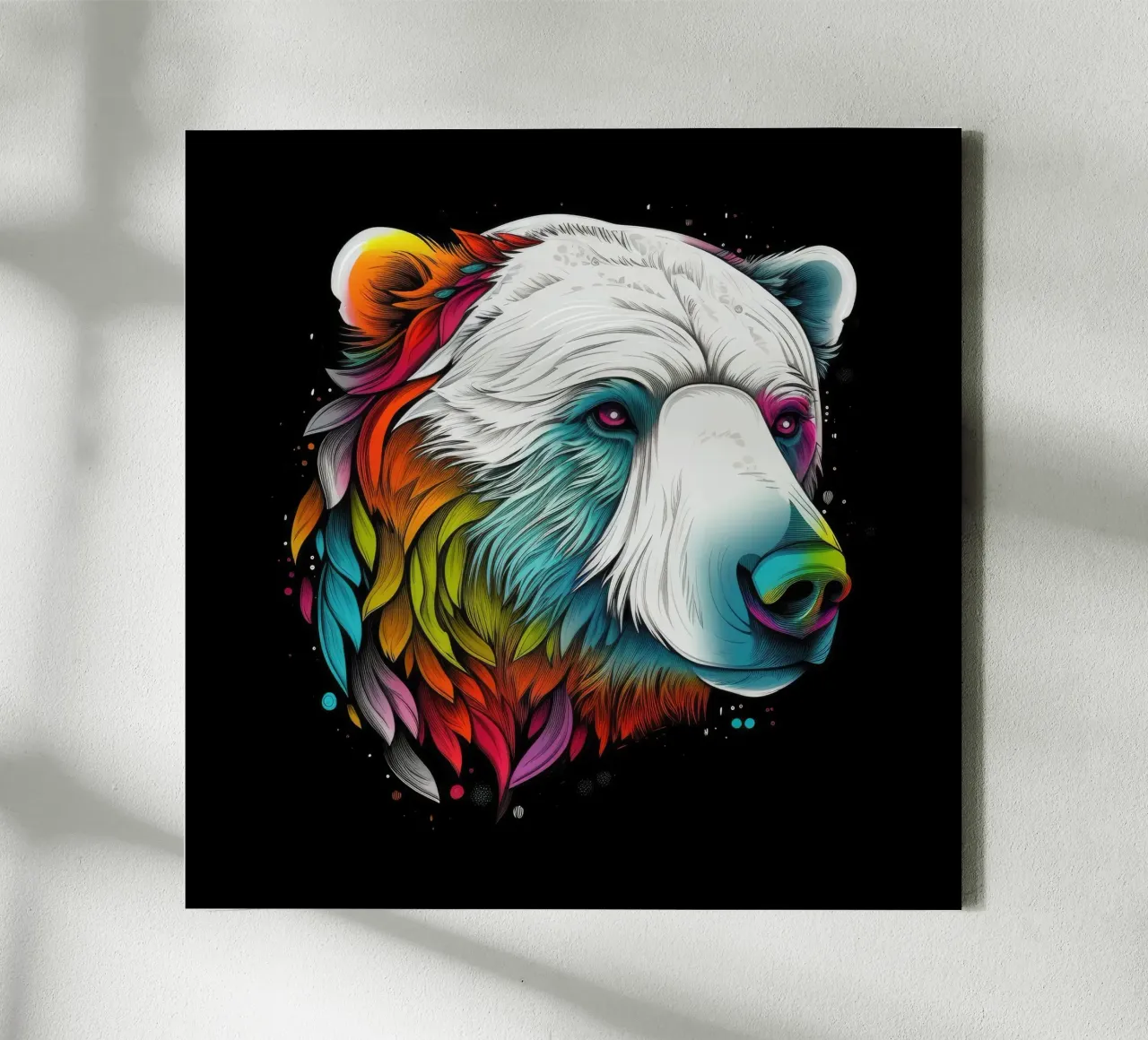 Orso polare tatoo tela da Animal Portraits