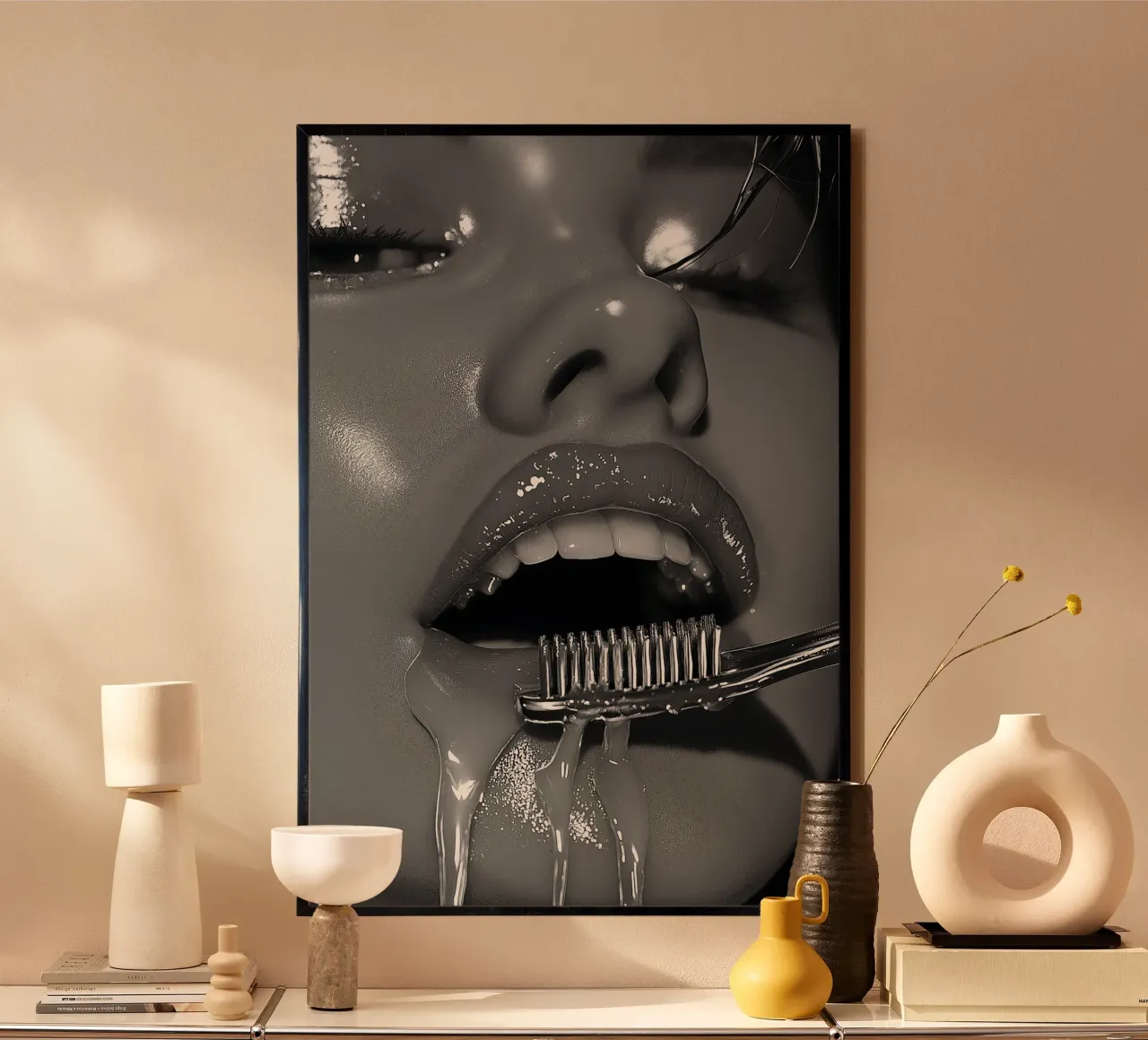 Dentist series - a toothbrush carta hahnemühle da Synthaira